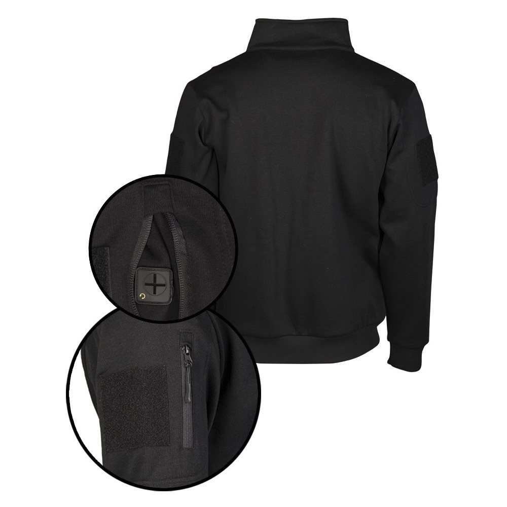 Tactical Sweatshirt BLACK MIL-TEC® 11472502 L-11