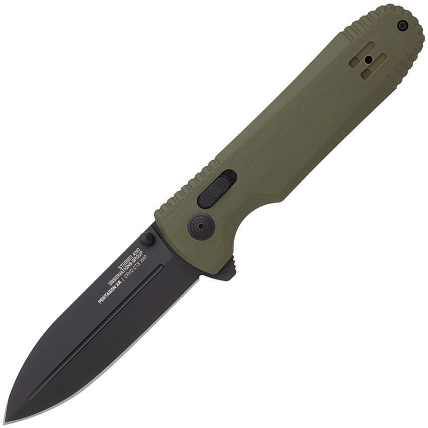 Folding Knife PENTAGON XR OLIVE DRAB SOG 12-61-02-57 L-11