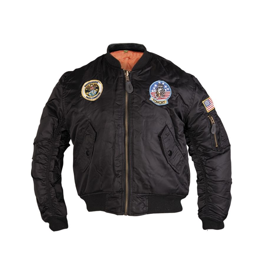 MIL-TEC jackets Kids MA1 BLACK MILITARY RANGE