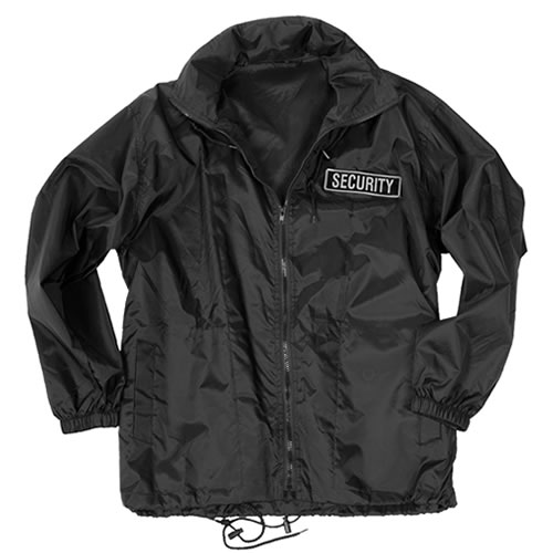 SECURITY Windbreaker Jacket BLACK