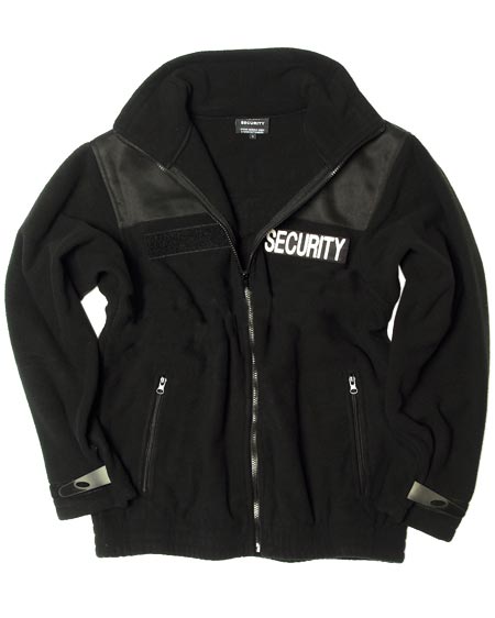SECURITY fleece jacket BLACK MIL-TEC® 12056002 L-11