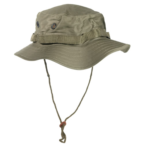 U.S. JUNGLE hat with popper OLIVE