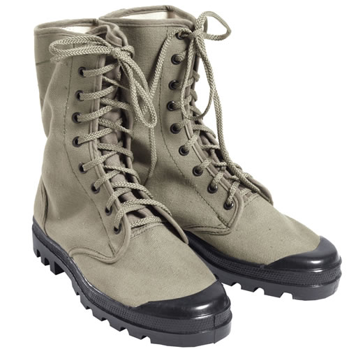 Military Boots French Canvas Boots French Canvas Boots Top