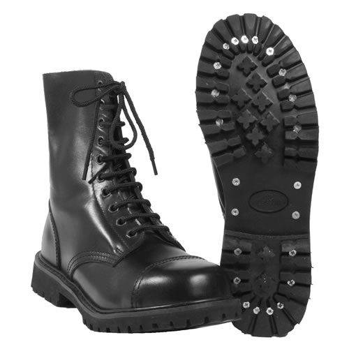 Shoes INVADER high 10 stitches BLACK MIL-TEC® 12841000 L-11