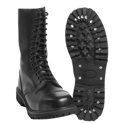 Shoes INVADER high 14 stitches BLACK MIL-TEC® 12842000 L-11