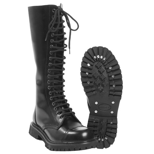 Shoes INVADER high 20 stitches BLACK MIL-TEC® 12843000 L-11