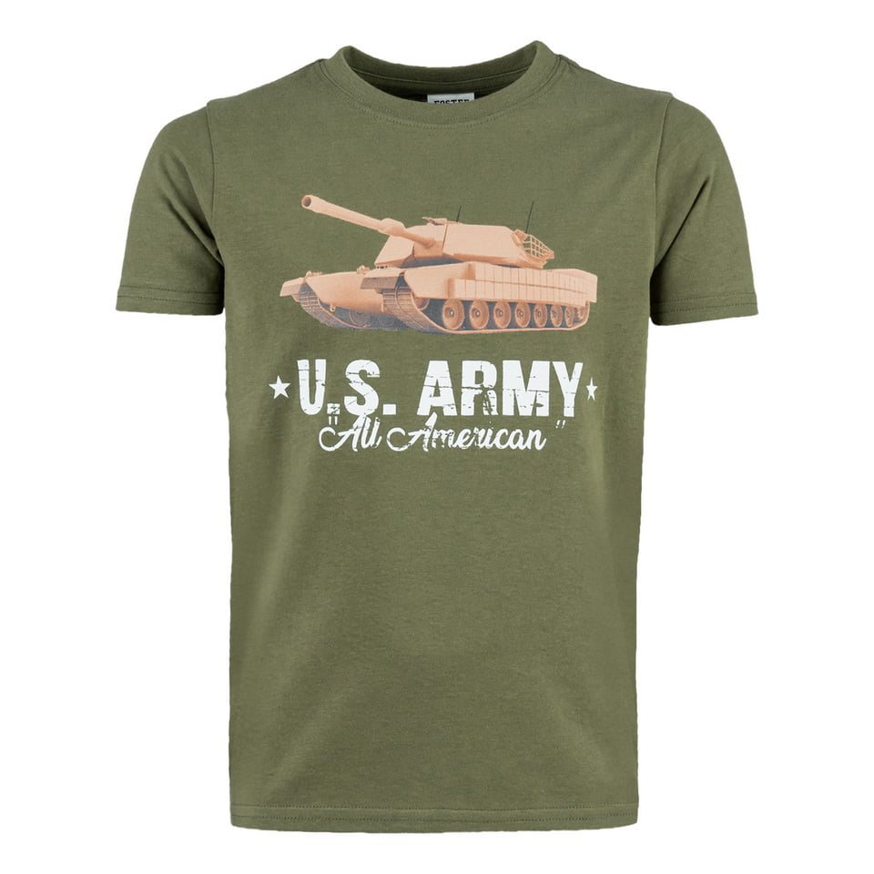 Kids t-shirt U.S ARMY TANK GREEN 101INC 133703 L-11
