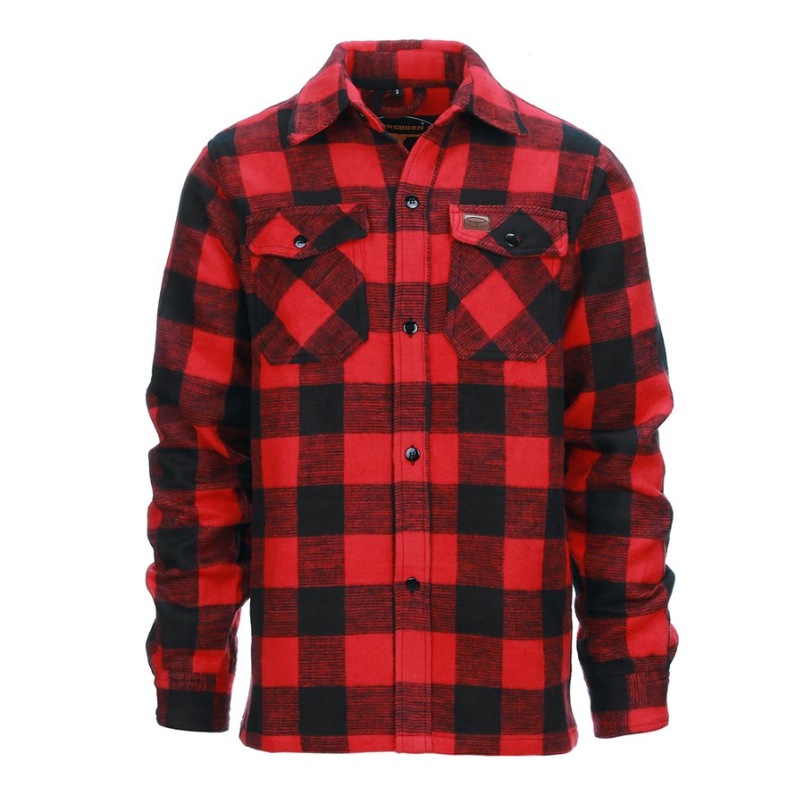Lumberjack flannel shirt reddish FOSTEX 135301BLACKRED L-11