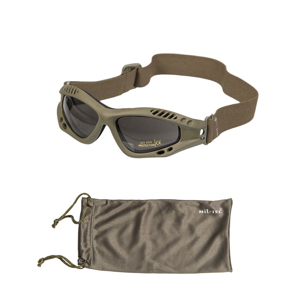 Mil-Tec Commando lunettes Air Pro Olive Clair Lunettes 
