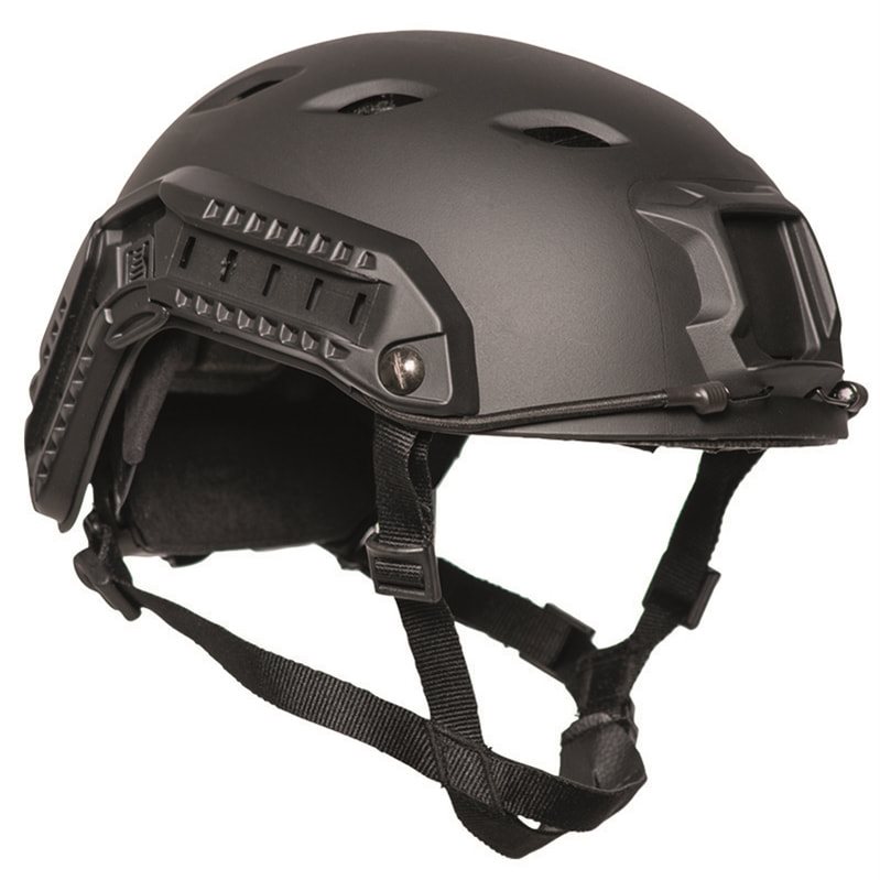 Plastic FAST PARATROOPER Helmet BLACK MIL-TEC® 16662502 L-11
