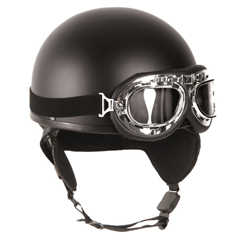 Helmet moto RETRO BLACK