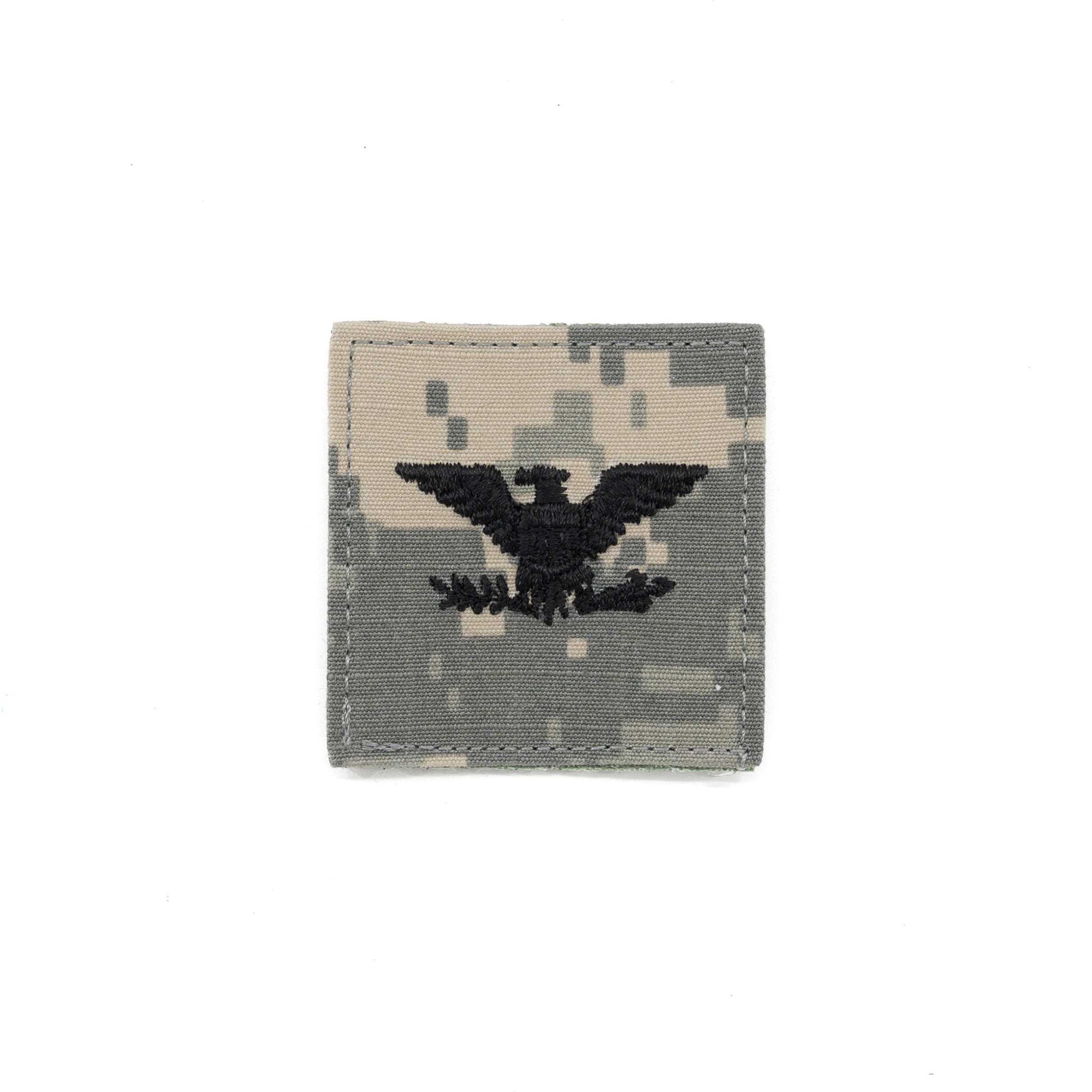 Colonel Chest Patch VELCRO patch rank COLONEL ARMY DIGITAL CAMO | MILITARY RANGE
