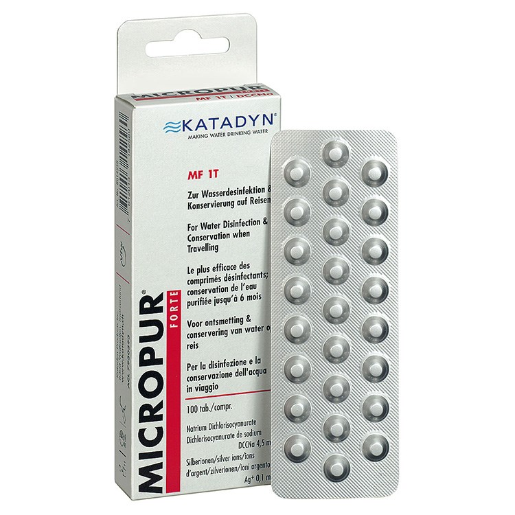 Water desinfecting Tablets Katadyn Forte MF 1T MICROPUR 100 pieces Katadyn 179067 L-11