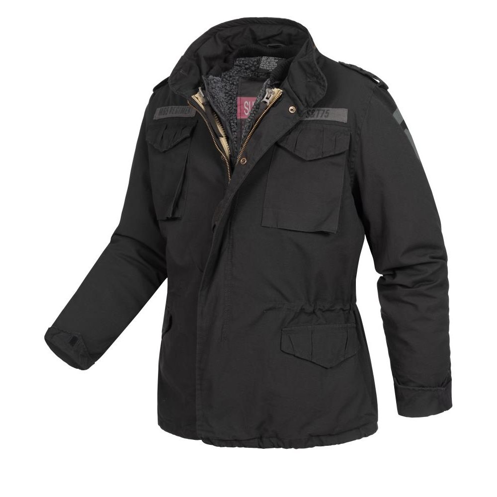 Black m65 field jacket with clearance liner