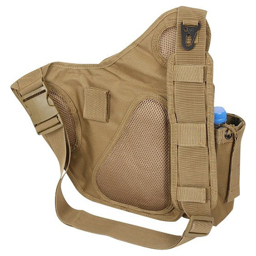ROTHCO Tactical bag over his shoulder COYOTE | MILITARY RANGE