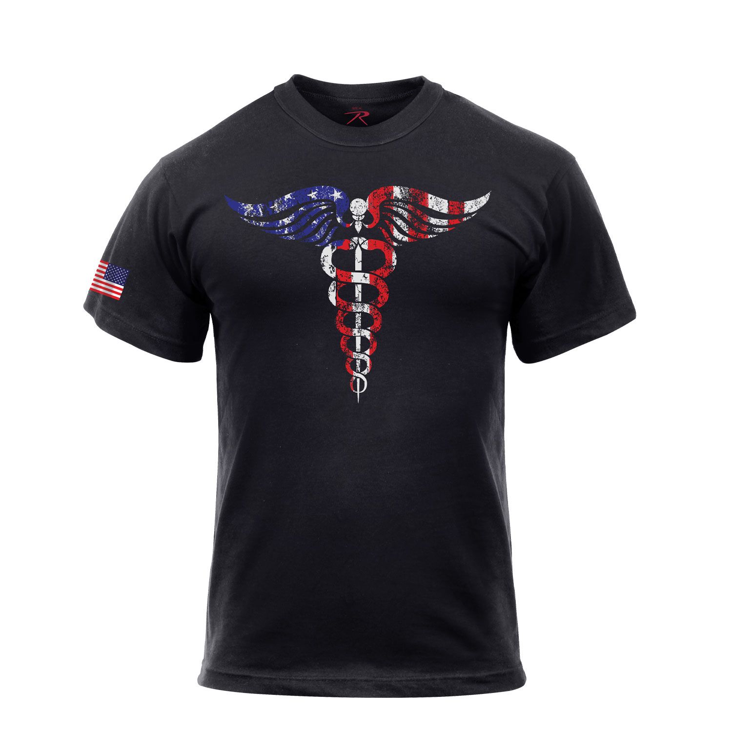 Rothco Medical Symbol (Caduceus) T-Shirt - Black | MILITARY RANGE