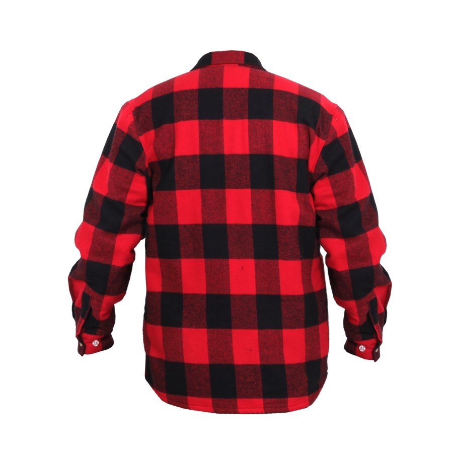 Lumberjack Fleece Lined Flannel Shirt RED ROTHCO 2739 L-11
