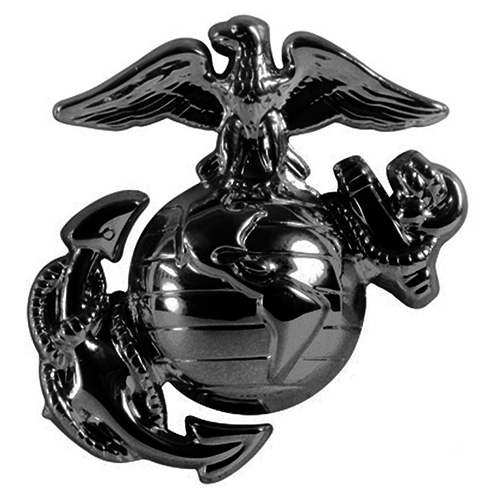 ROTHCO Badge Subdued USMC HAT BLACK 