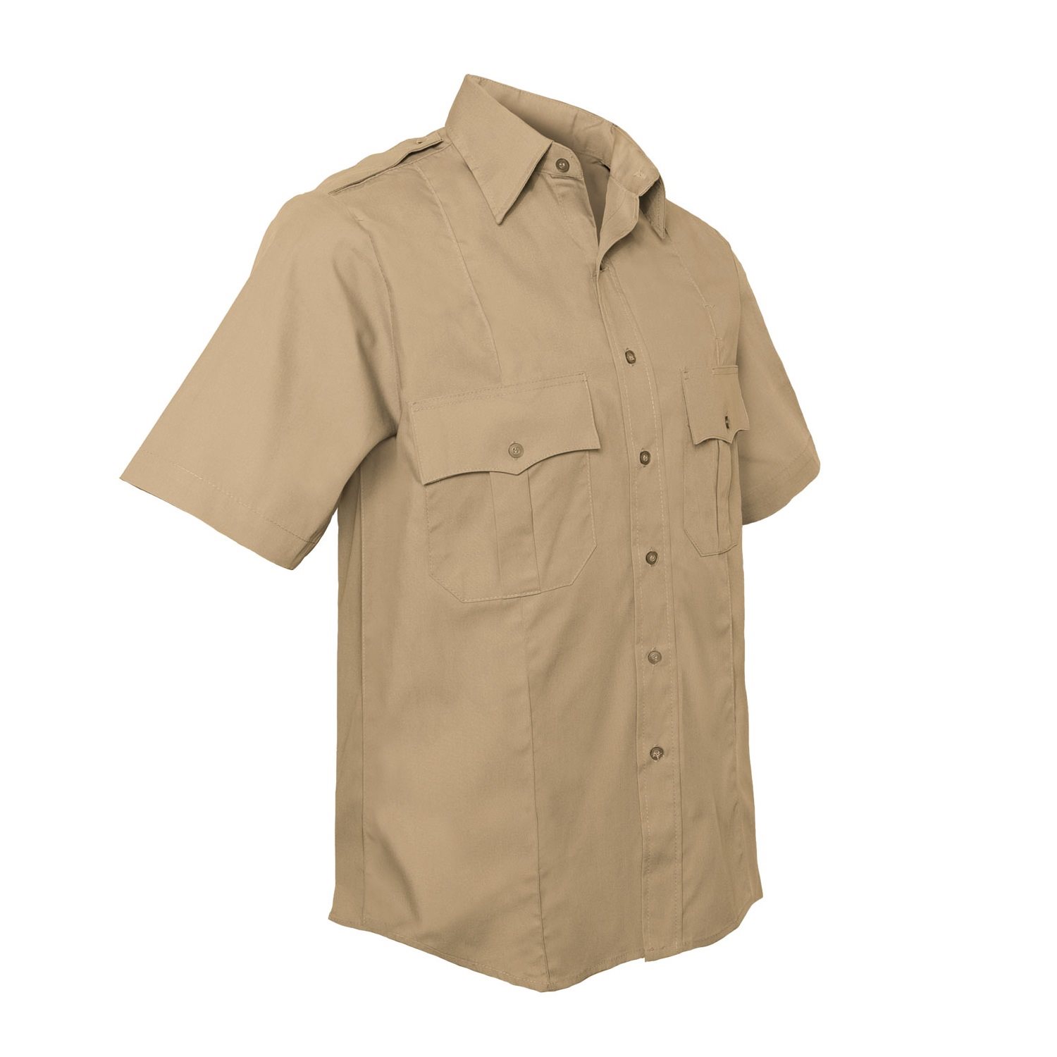 POLICE AND SECURITY shirt short sleeve KHAKI - Main Image