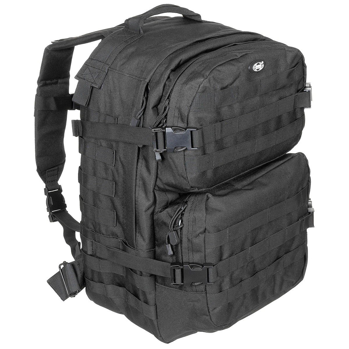 Backpack ASSAULT II BLACK MFH int. comp. 30343A L-11