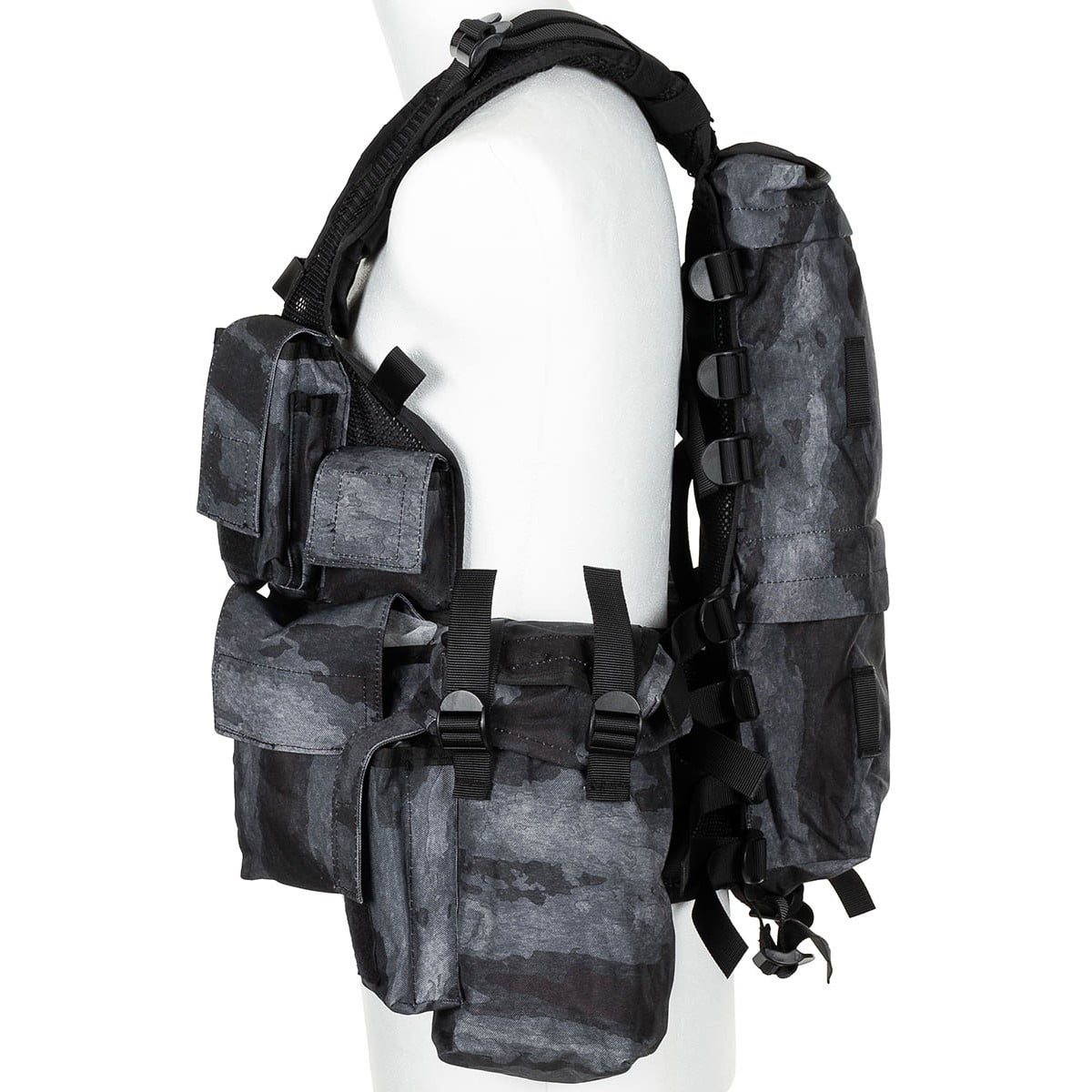 Tactical vest 12 pockets HDT CAMO LE MFH int. comp. 30993H L-11