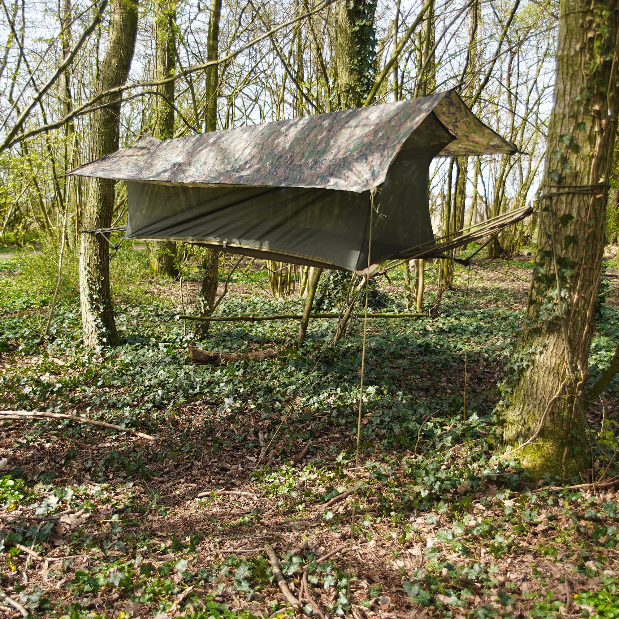 JUNGLE Hammock Mosquito Net DIGITAL WOODLAND - Main Image