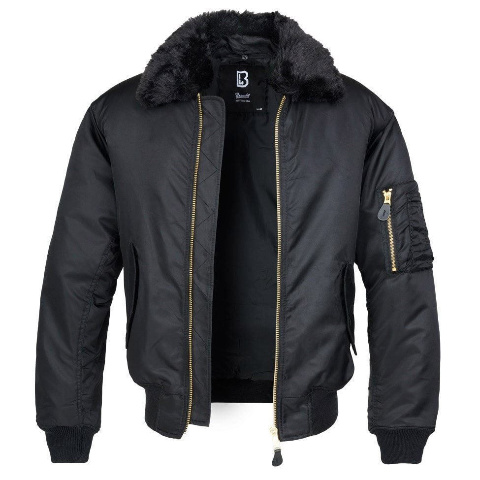 MA2 Jacket Fur Collar BLACK BRANDIT 3175-2 L-11