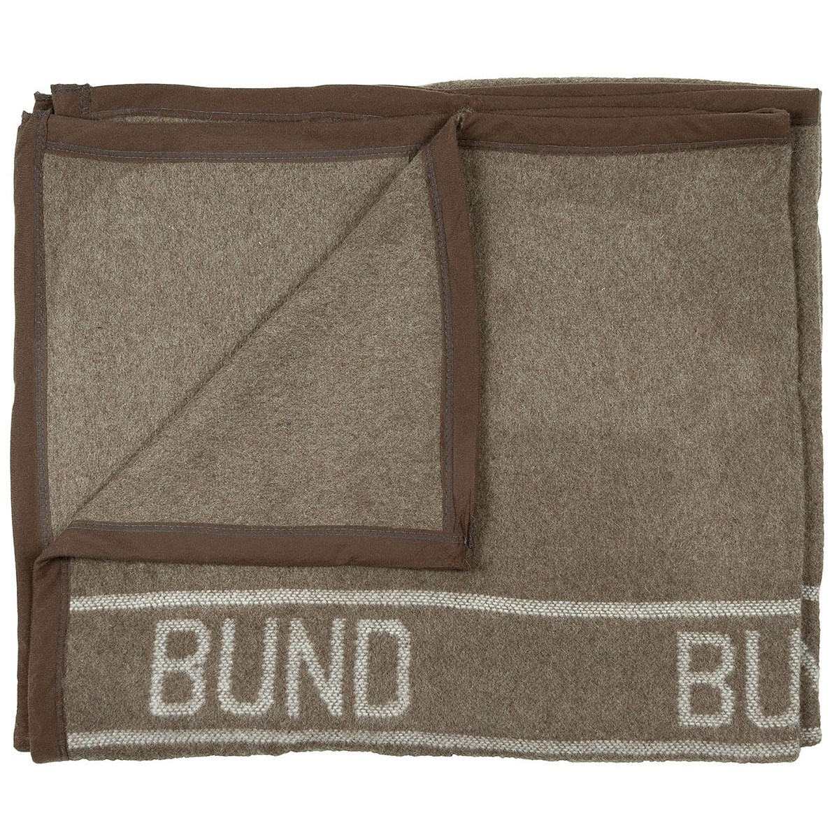 Wool blanket BUND 220x130 brown-green Bundeswehr 32352 L-11