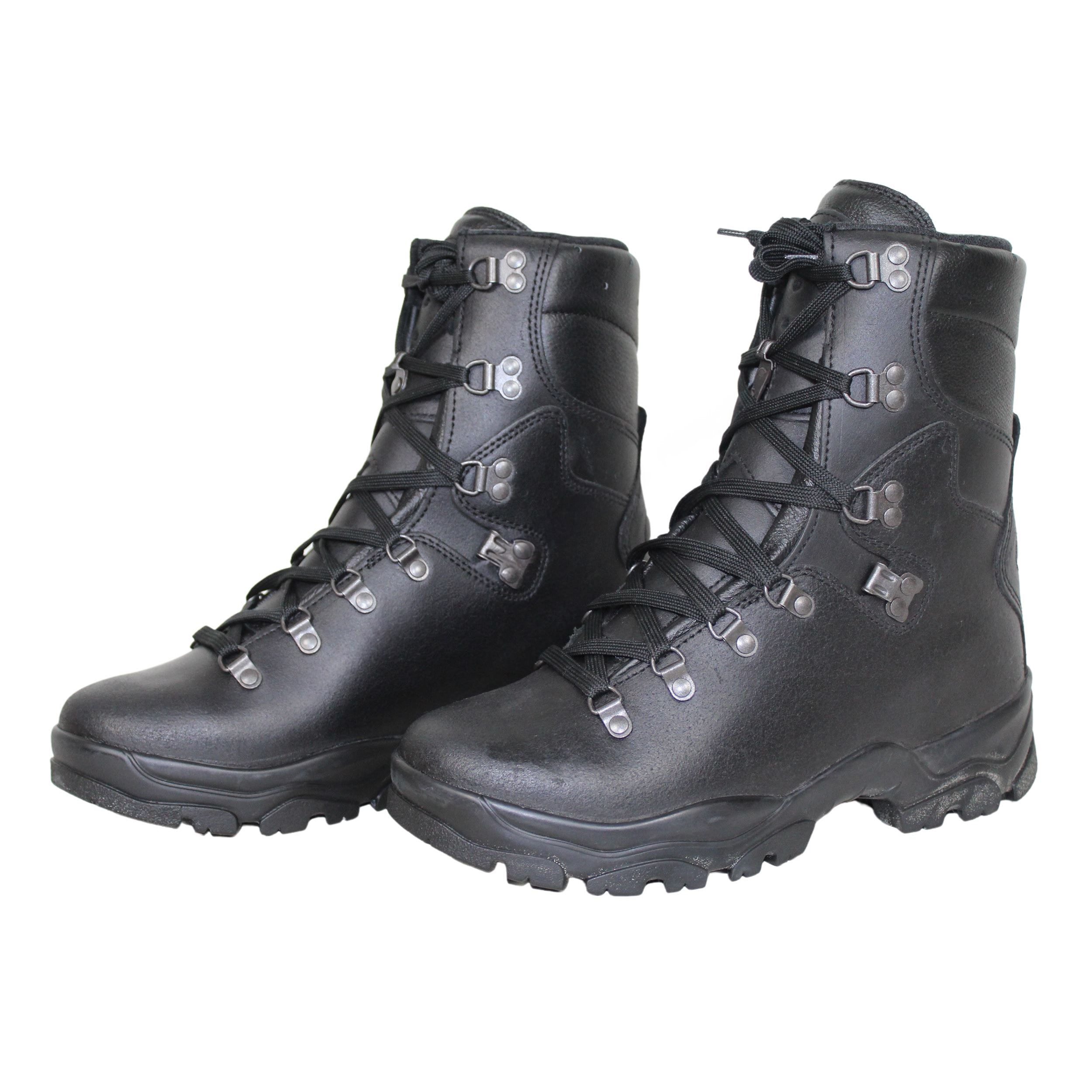 French FELIN Comabat Leather Boots Gore-Tex BLACK