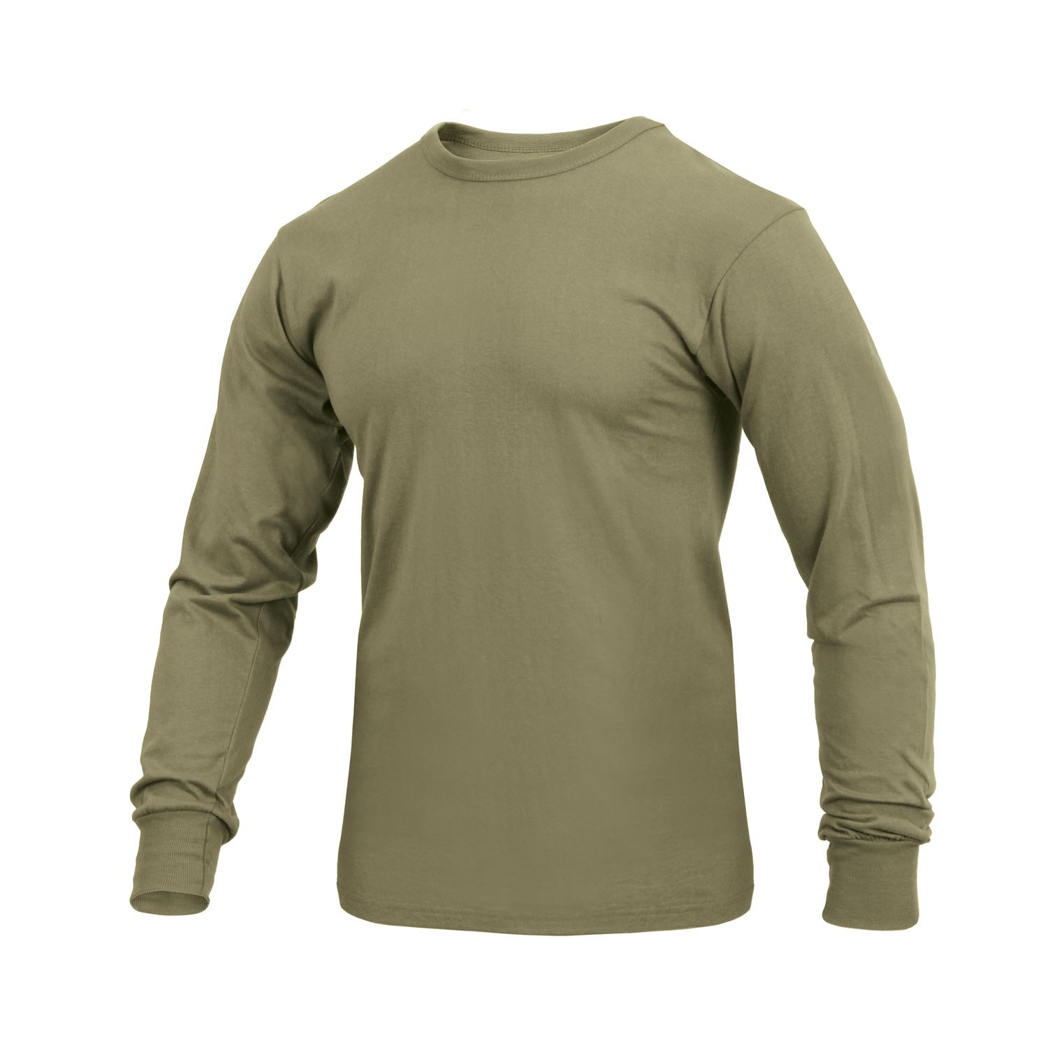 T-SHIRT Long sleeve SOLID COYOTE BROWN ROTHCO 3727 L-11