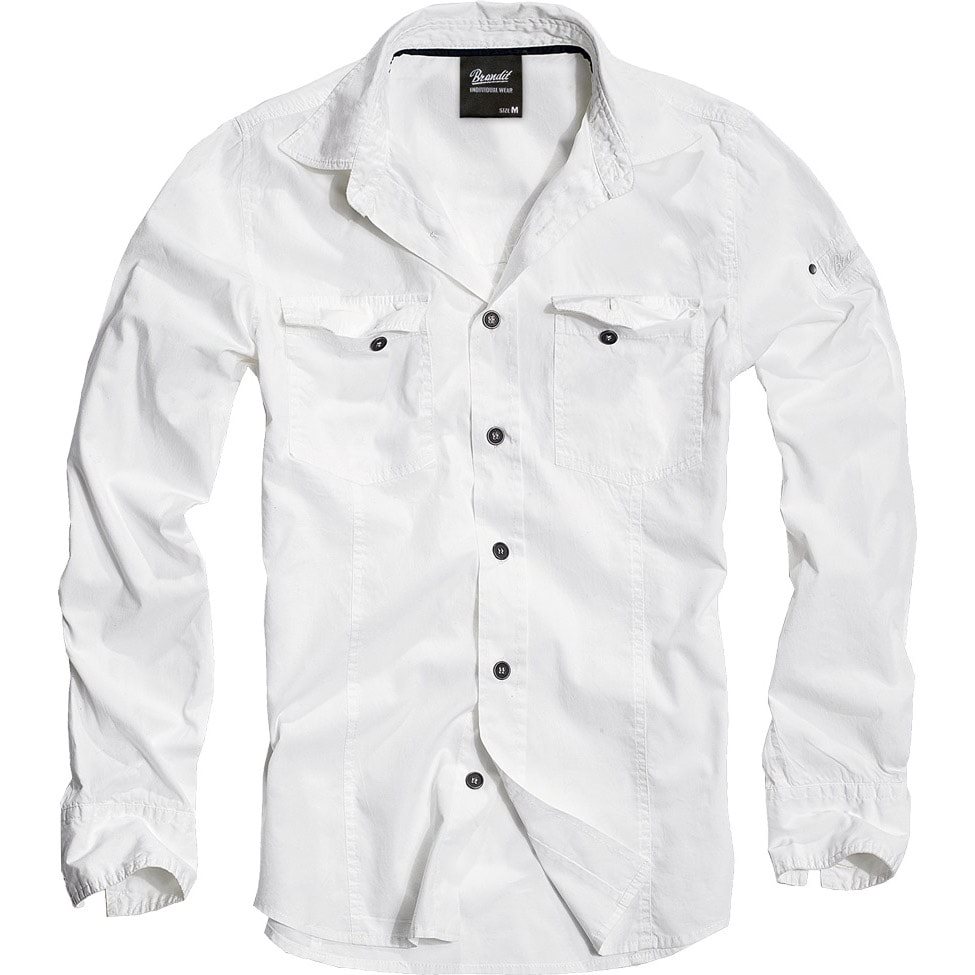 Shirt SLIM WHITE BRANDIT 4005-7 L-11
