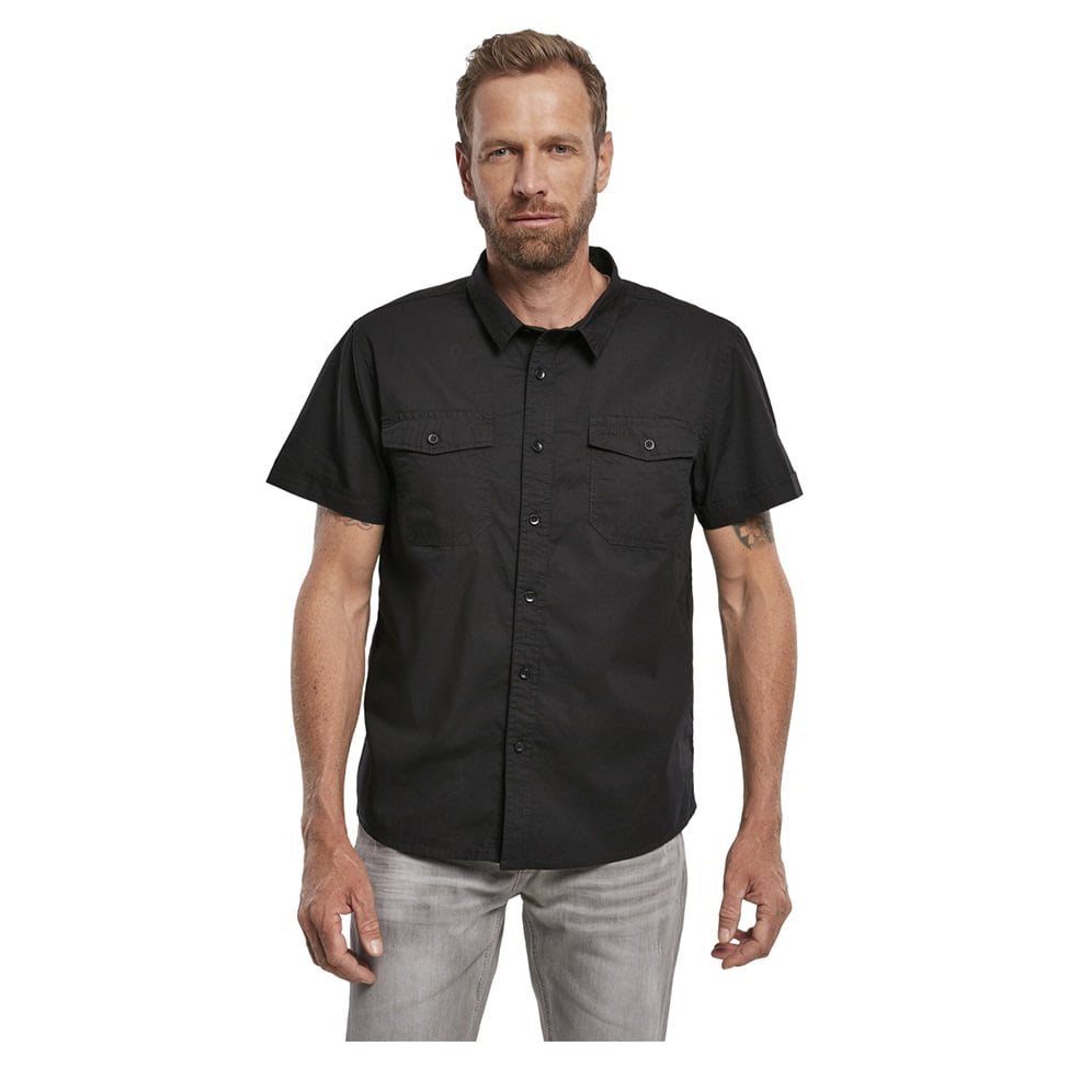 Roadstar shirt 1/2 sleeve BLACK BRANDIT 4012-2 L-11