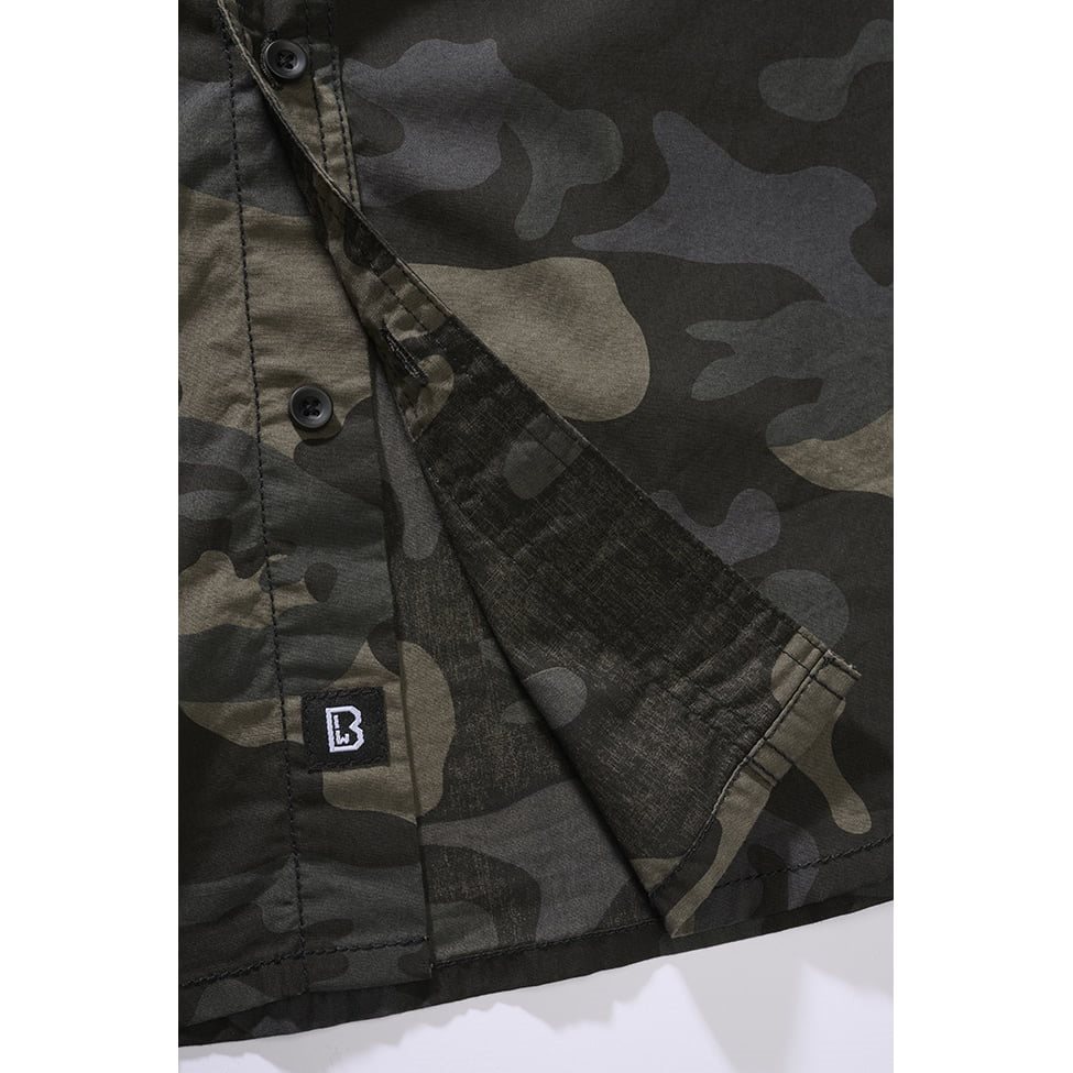 Brandit Men's Roadstar Casual Shirt - Short Sleeve, Cotton, Check Pattern - Various Colors