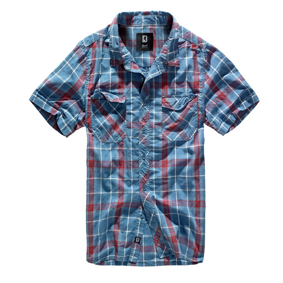 Roadstar shirt 1/2 sleeve RED/BLUE BRANDIT 4012-42 L-11