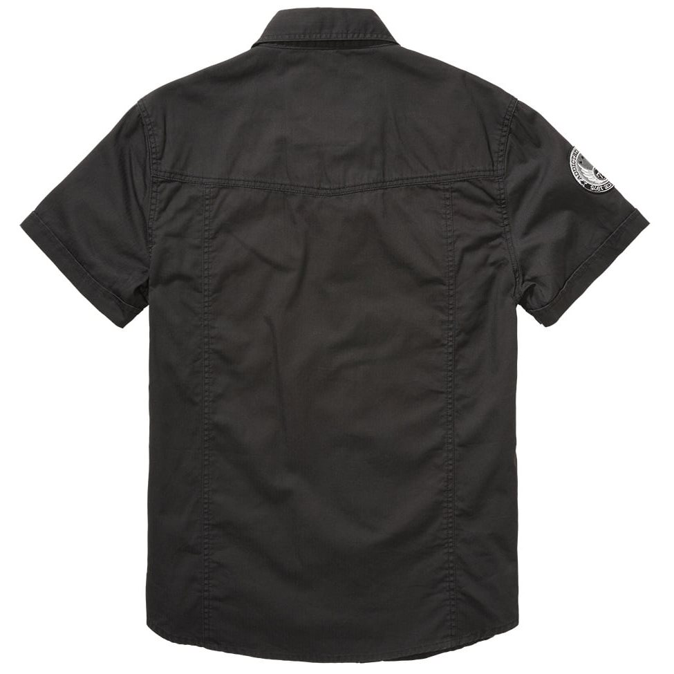 Luis Vintageshirt Short Sleeve BLACK BRANDIT 4033-2 L-11