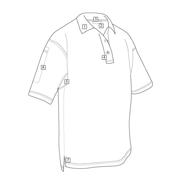 24-7 mens polo shirt black TRU-SPEC 24-7 43260 L-11