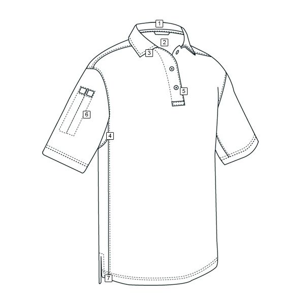 Polo men's short sleeve 24-7 PERFORMANCE GREY TRU-SPEC 24-7 44880 L-11