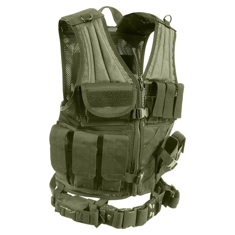 USMC tactical vest CROS DRAW OLIVE DRAB OVERSIZED ROTHCO 2391 L-11