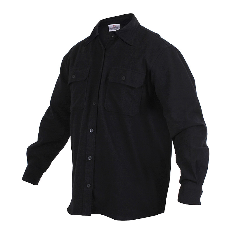 Lumberjack plaid shirt FLANNEL BLACK ROTHCO 4637 L-11