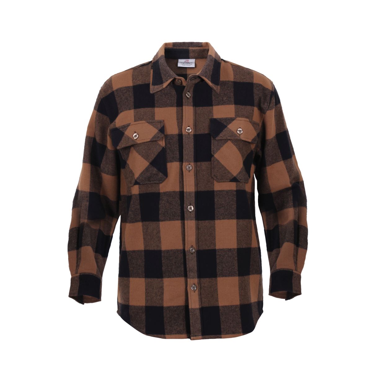 Lumberjack plaid shirt FLANNEL BROWN ROTHCO 4667 L-11