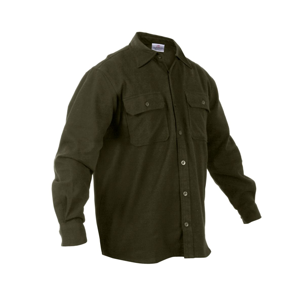 Lumberjack plaid shirt FLANNEL OLIVE ROTHCO 4669 L-11
