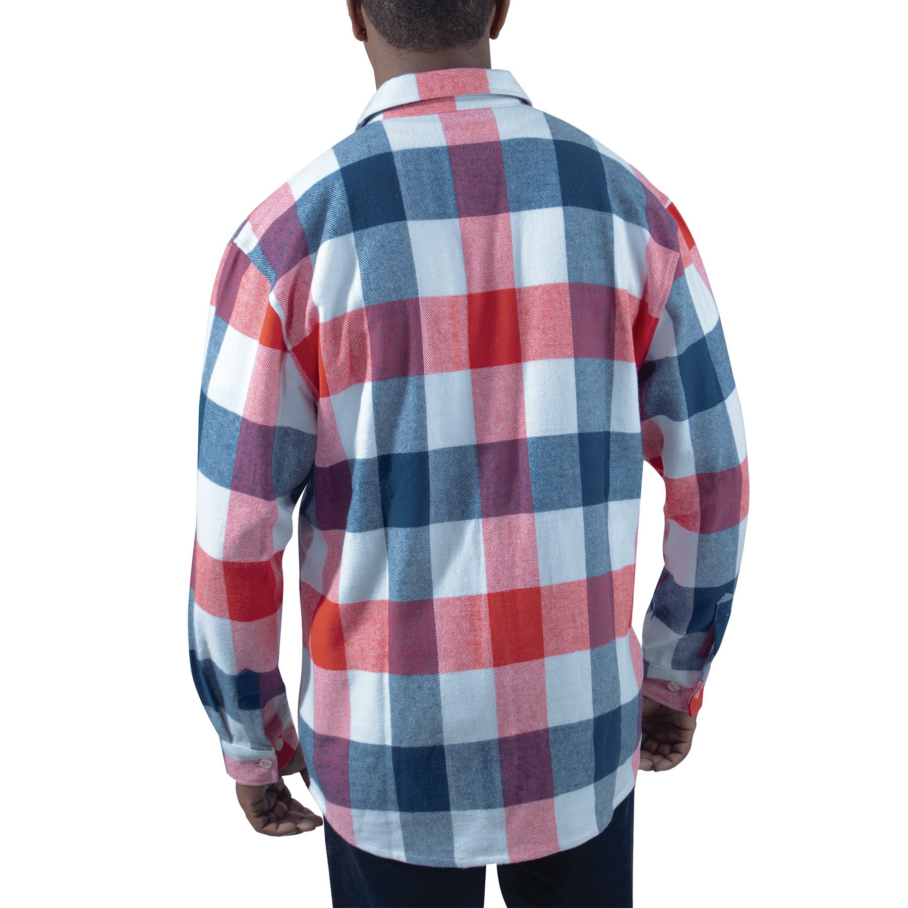 Lumberjack plaid shirt FLANNEL RED/WHITE/BLUE ROTHCO 47390 L-11