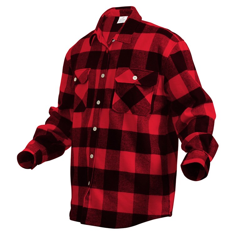 Lumberjack plaid shirt RED FLANNEL ROTHCO 4739RED L-11