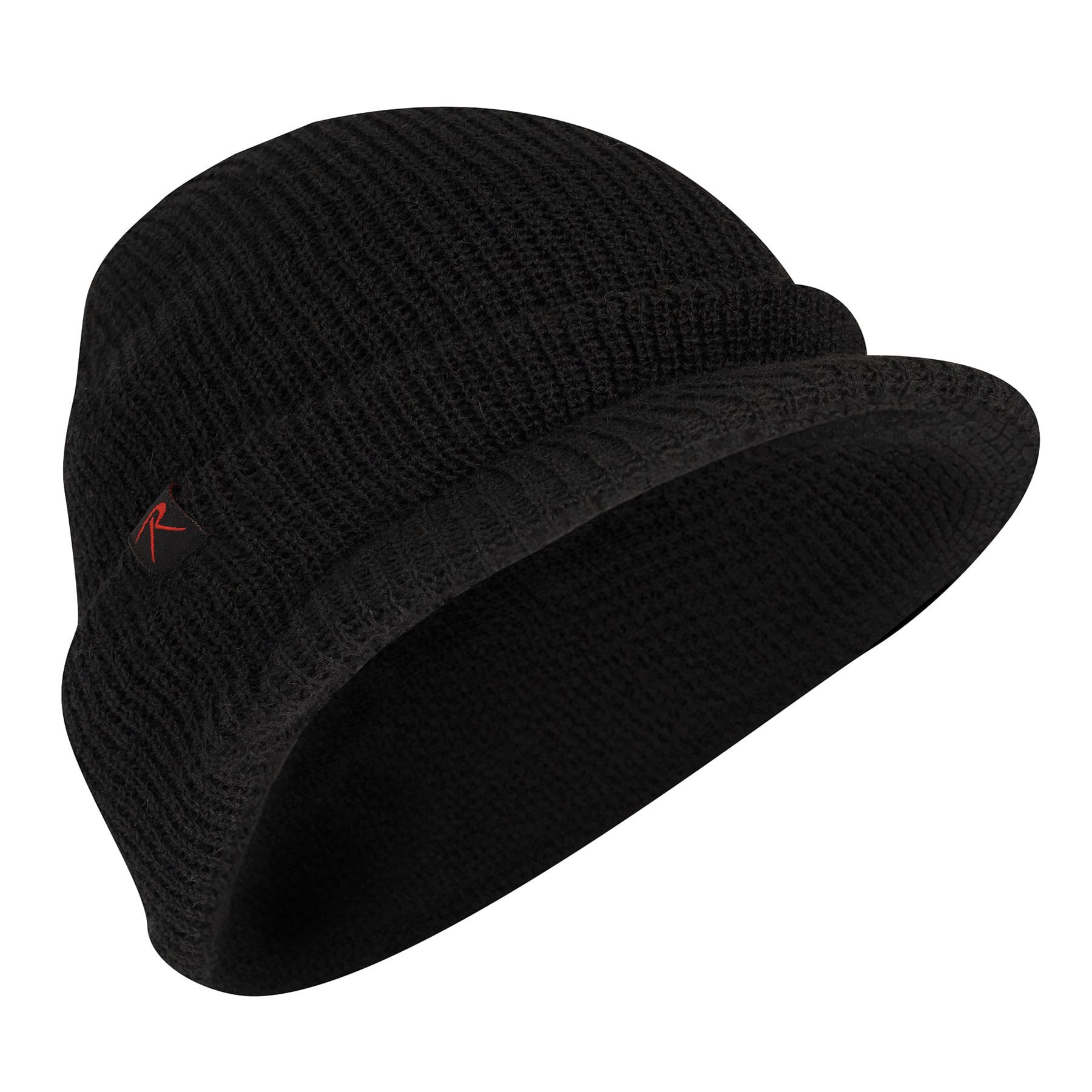 Watch Cap with Brim BLACK - Main Image
