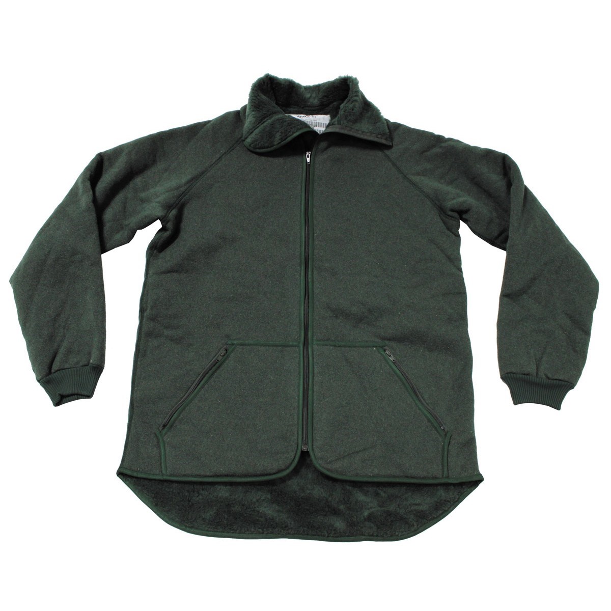 Dutch fleece jacket OLIVE used Dutch Army 91085100 L-11