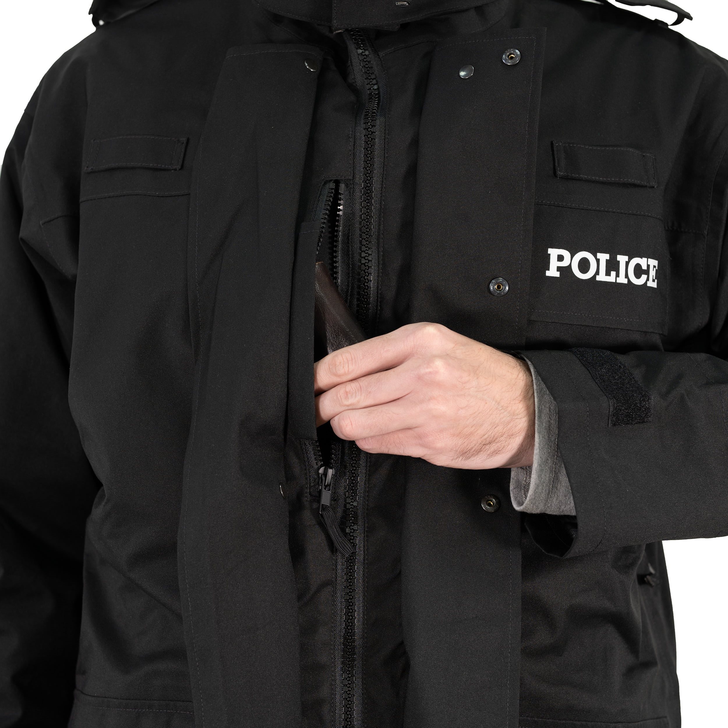 Jacket British POLICE MVP with liner BLACK ostatní 608661A L-11