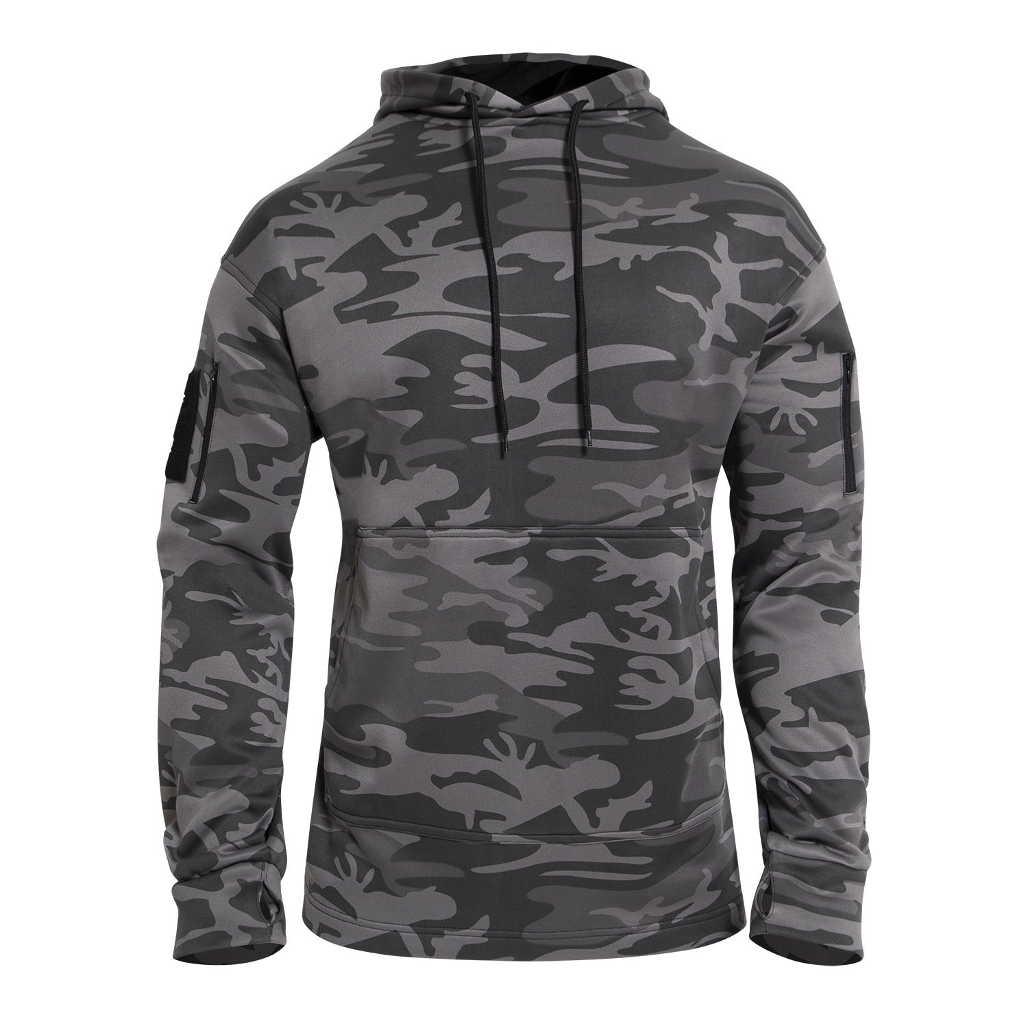 ROTHCO Concealed Carry Hoodie BLACK CAMO | MILITARY RANGE