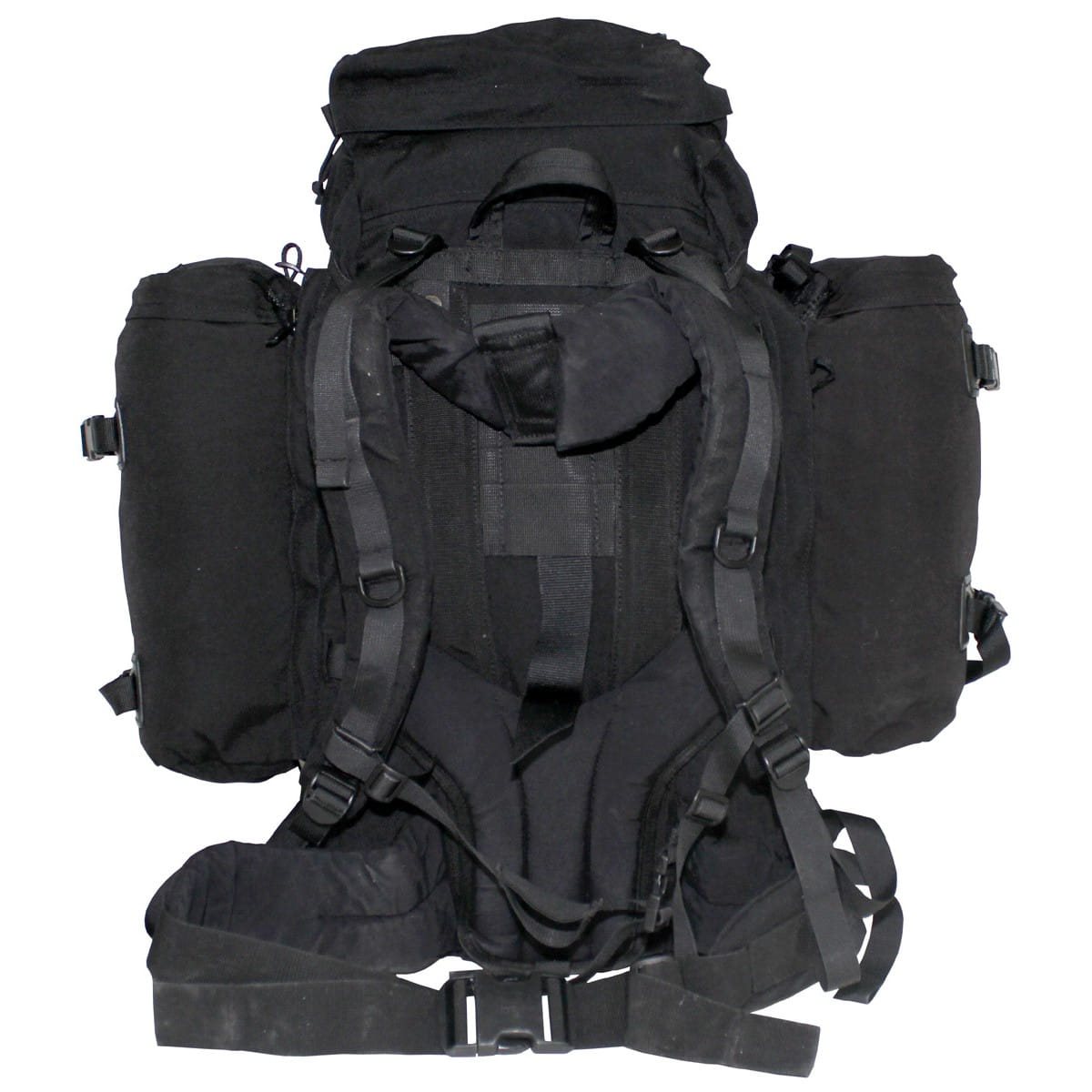 Dutch Backpack Dutch backpack MODULAR BLACK with side pockets used | MILITARY RANGE