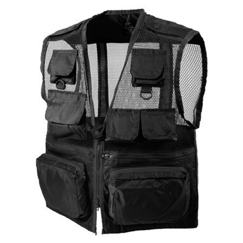 ROTHCO RECON Tactical Vest BLACK | Army surplus MILITARY RANGE