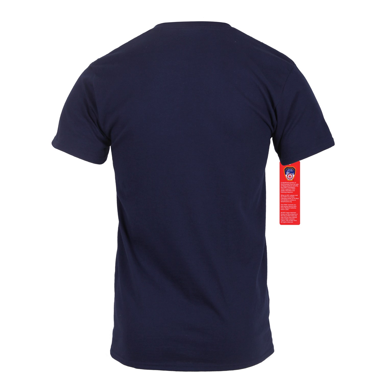 Fdny Short Sleeve Keep Back 200 Feet T-Shirt Navy 2XL, Men's, Blue